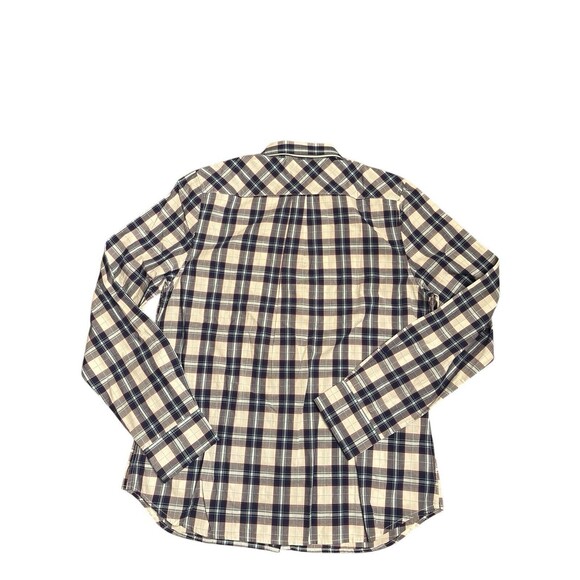 Untuckit Women's Sorbo Blue White Plaid Cotton Button Down Long Sleeve Sz 8 NWT - Picture 2 of 7